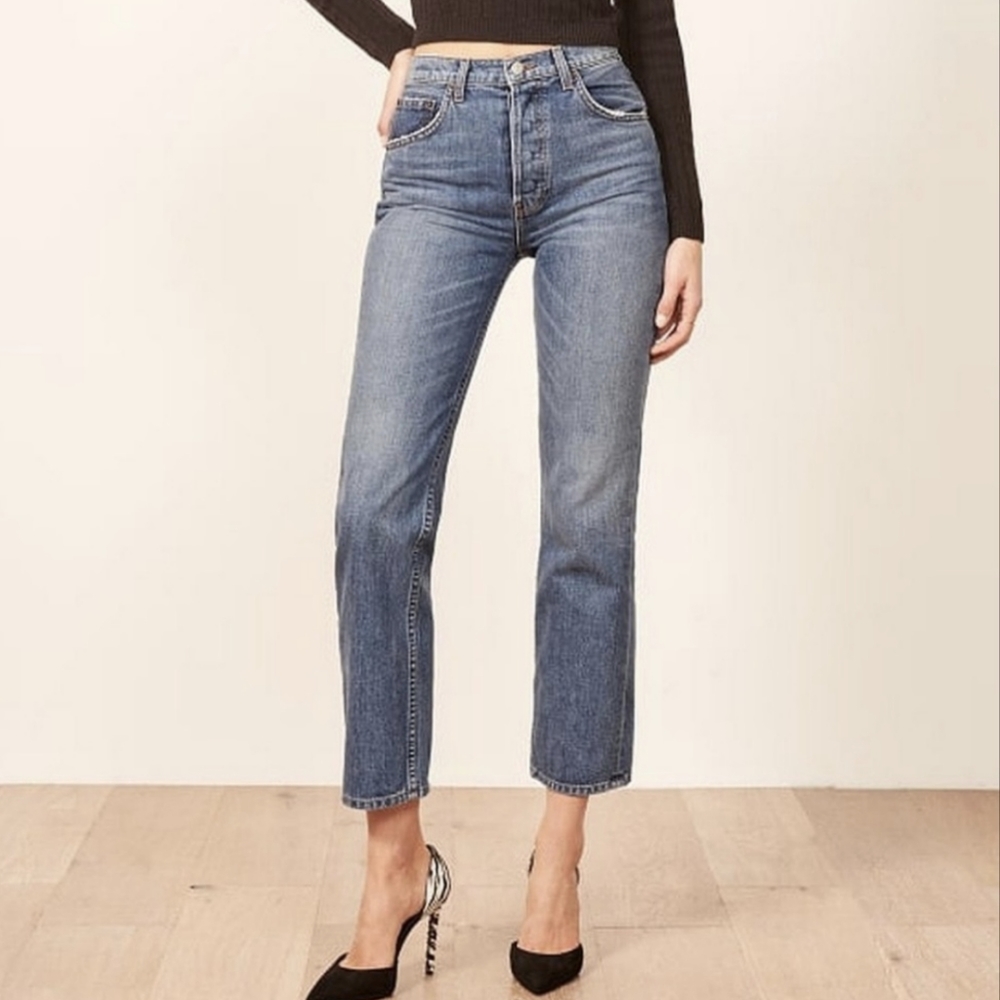 Reformation Cynthia High Waisted Relaxed Jean- size 26